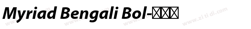 Myriad Bengali Bol字体转换 Myriad Bengali Bol字体转换